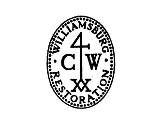 WILLIAMSBURG RESTORATION 4 C W XX
