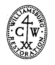WILLIAMSBURG RESTORATION 4 C W XX