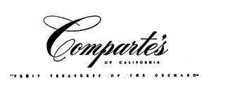 COMPARTE S OF CALIFORNIA FRUIT TREASURES OF THE ORCHARD