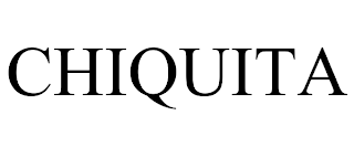 CHIQUITA trademark