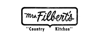 MRS. FILBERT'S "COUNTRY KITCHEN"