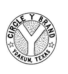 CIRCLE Y BRAND Y YOAKUM, TEXAS