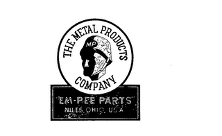 THE METAL PRODUCTS COMPANY EM-PEE PARTS NILES, OHIO U.S.A. M P