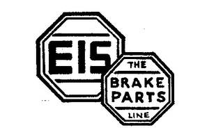 EIS THE BRAKE PARTS LINE trademark