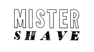 MISTER SHAVE trademark