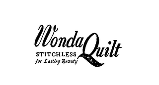 WONDA QUILT STITCHLESS FOR LASTING BEAUTY OF PLASTIC