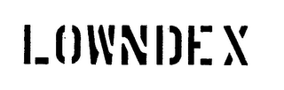 LOWNDEX trademark