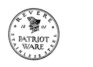 REVERE 1801 PATRIOT WARE STAINLESS STEEL