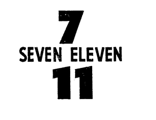 7 SEVEN ELEVEN 11 trademark