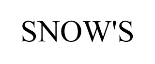SNOW'S trademark