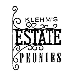 KLEHM'S ESTATE PEONIES
