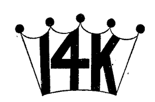 14K IN CROWN DESIGN trademark