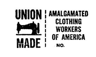 UNION MADE AMALGAMATED CLOTHING WORKERS OF AMERICA NO.