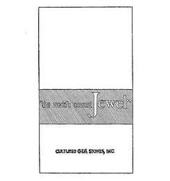 "THE WORLD'S NEWEST JEWEL" CULTURED GEM STONES, INC. trademark