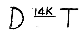 D 14K T trademark