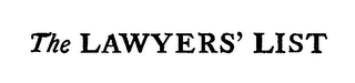 THE LAWYERS' LIST