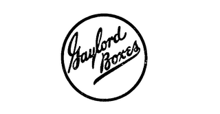 GAYLORD BOXES