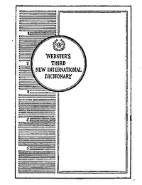 W WEBSTER S THIRD NEW INTERNATIONAL DICTIONARY