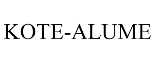 KOTE-ALUME trademark
