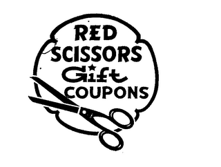 RED SCISSORS GIFT COUPONS trademark