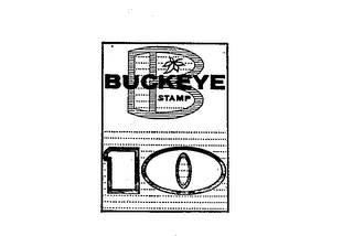 B BUCKEYE STAMP 10