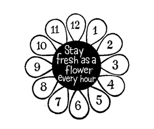 STAY FRESH AS A FLOWER EVERY HOUR