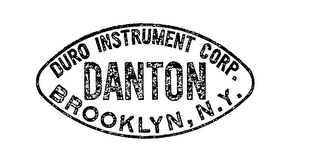 DANTON DURO INSTRUMENT CORP. BROOKLYN, N.Y.