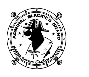 ADMIRAL BLACKIE'S BRAND MARINE SAFETY SEAL OF AMERICA