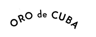 ORO DE CUBA trademark