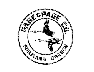 PAGE & PAGE CO. PORTLAND, OREGON