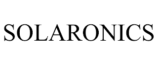 SOLARONICS trademark