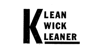 KLEAN KWICK KLEANER