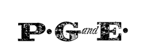 P-G-AND-E trademark