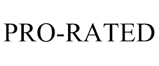 PRO-RATED trademark