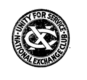 NATIONAL EXCHANGE CLUB UNITY FOR SERVICE