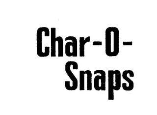 CHAR-O-SNAPS trademark