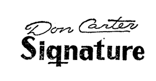 DON CARTER SIGNATURE