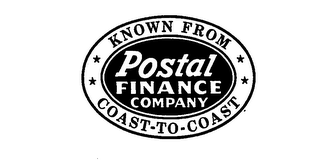 POSTAL FINANCE COMPANY KNOWN FROM COAST TO COAST