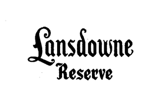 LANSDOWNE RESERVE trademark