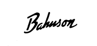 BAHNSON trademark