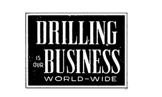 DRILLING IS OUR BUSINESS WORLD-WIDE