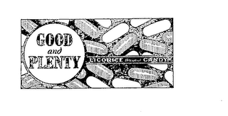 GOOD AND PLENTY LICORIC FLAVORED CANDY