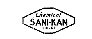CHEMICAL SANI-KAN TOILET trademark