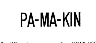 PA-MA-KIN trademark