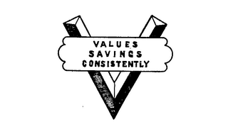 V VALUES SAVINGS CONSISTENTLY