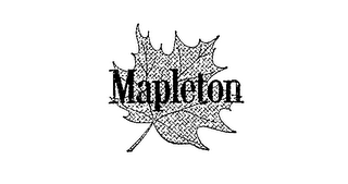 MAPLETON trademark