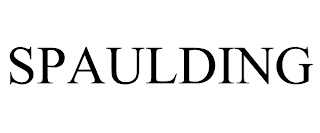 SPAULDING trademark