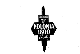 KOLONIA 1800 LEGITIMA AGUA DE CRUSELLAS