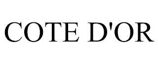 COTE D'OR trademark