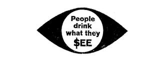 PEOPLE DRINK WHAT THEY $EE trademark